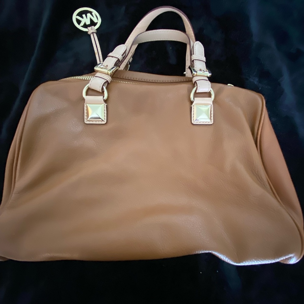 Michael Kors leather duffel style bag